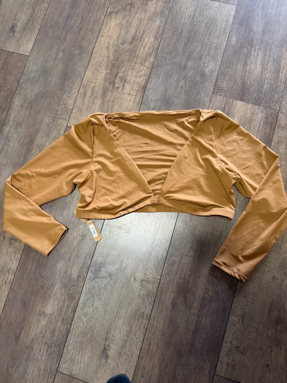 SKIMS Long Sleeve Swim Crop Top NWT 2X